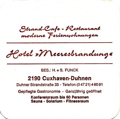 cuxhaven cux-ni meeresbrandung 1a (quad185-strand cafe-braun)